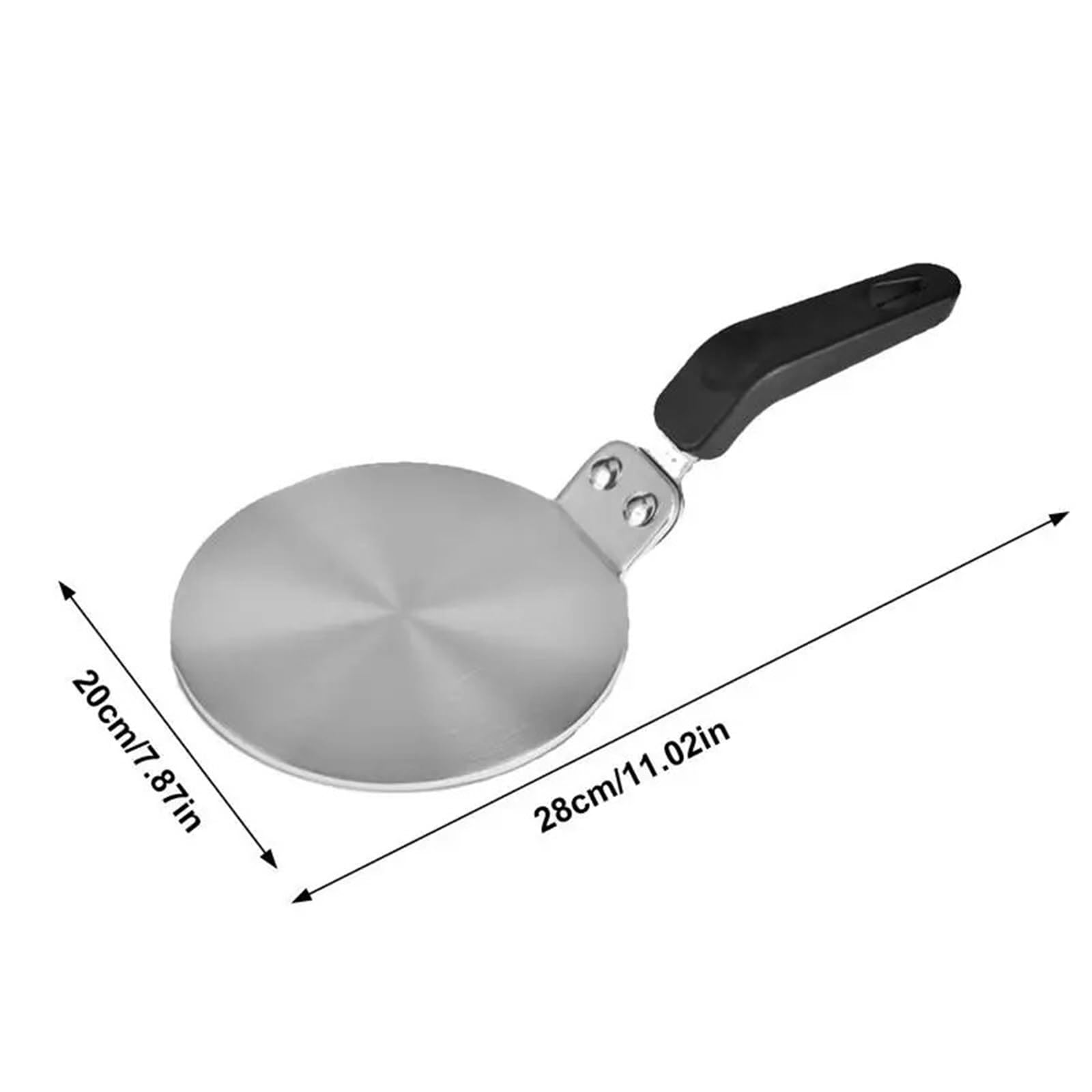 Induktion Adapterplatte Wärmeleitungsplatte for Induktionsherde, Edelstahl-Diffusorringplatte, Induktionsherdschutz, Zubehör(20cm)