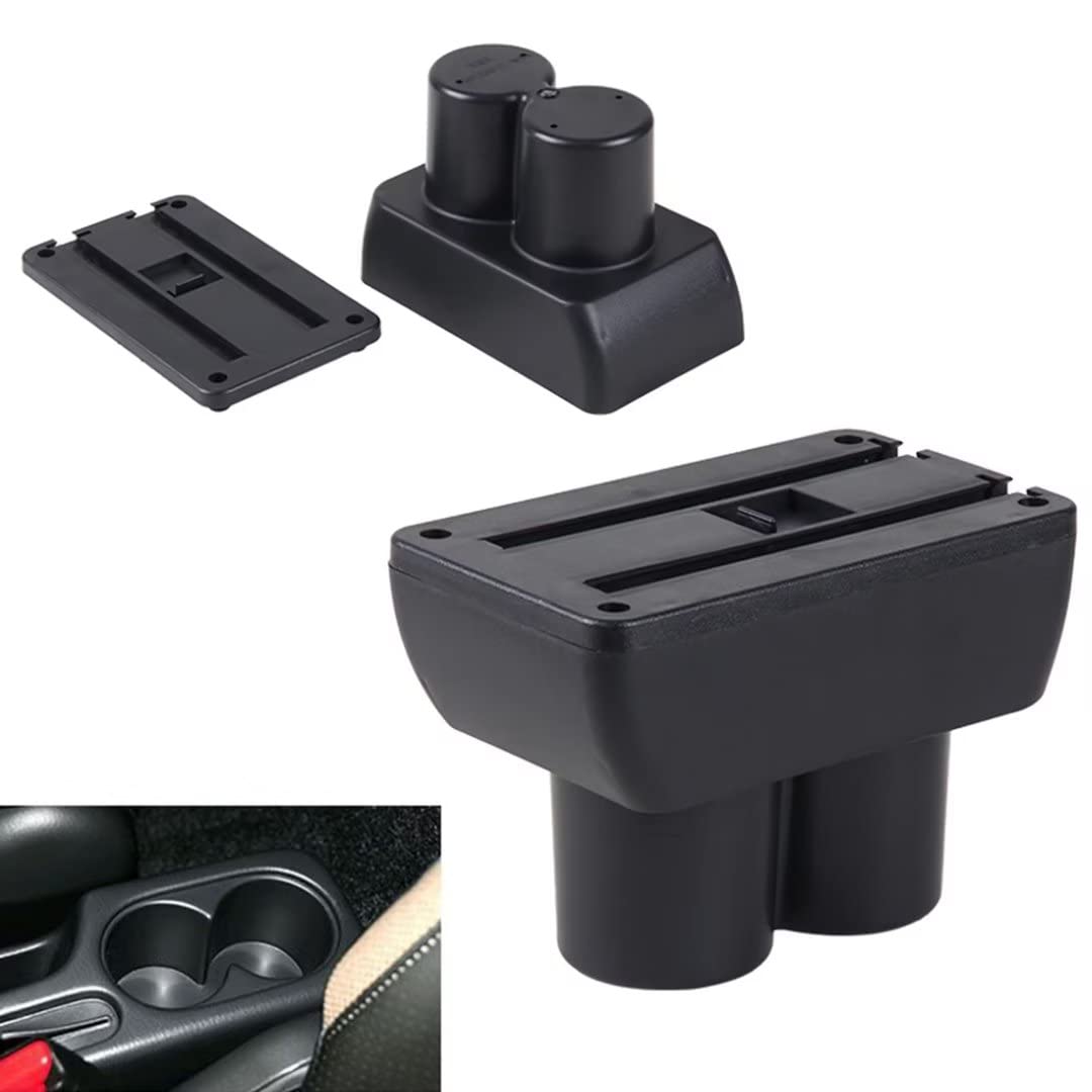 Per Suzuki Jimny 2007-2018 Braccioli con portabicchieri e scatola portaoggetti per console centrali Nori
