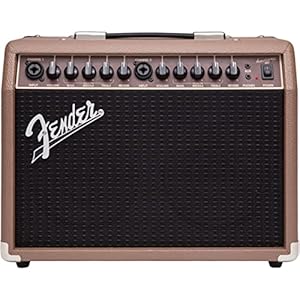 Fender Acoustasonic 40 – 40W Combo Amplifier – Suitable for Acoustic-Electric Guitar & Microphone – 230V UK, brown/black