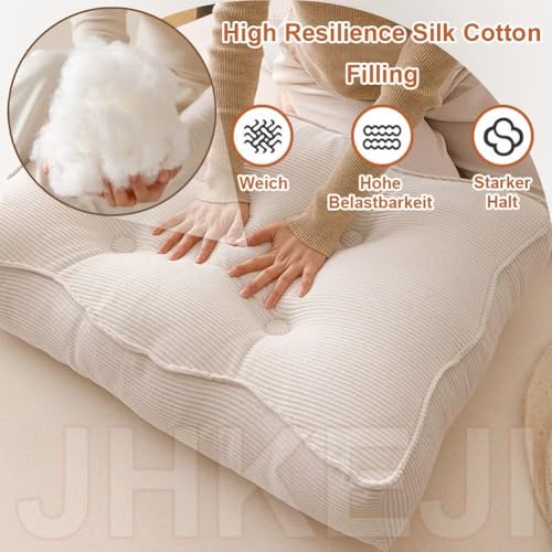 Coussin de dossier pour lit 60x55x15cm en cordon marron lavable