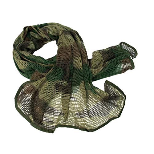 PURECITY Schutzschal Camouflage Militär 190 cm x 90 cm Jagd Fotografie Fischerei one Size 1# Woodland Camouflage