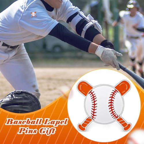 Image of Tondiamo Sports Ball Lapel Pin Bulk Baseball Football Softball Tennis Brooch for Team Training Backpack Hat Cloth Accessories