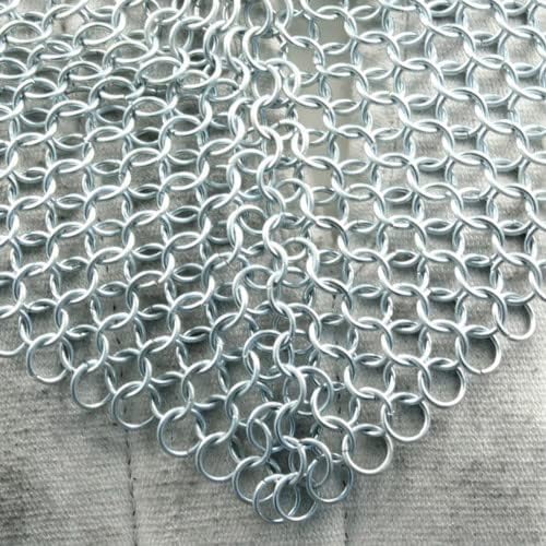Medieval Warrior Chainmail Coif Armor, 18.75 Inches - Image 6