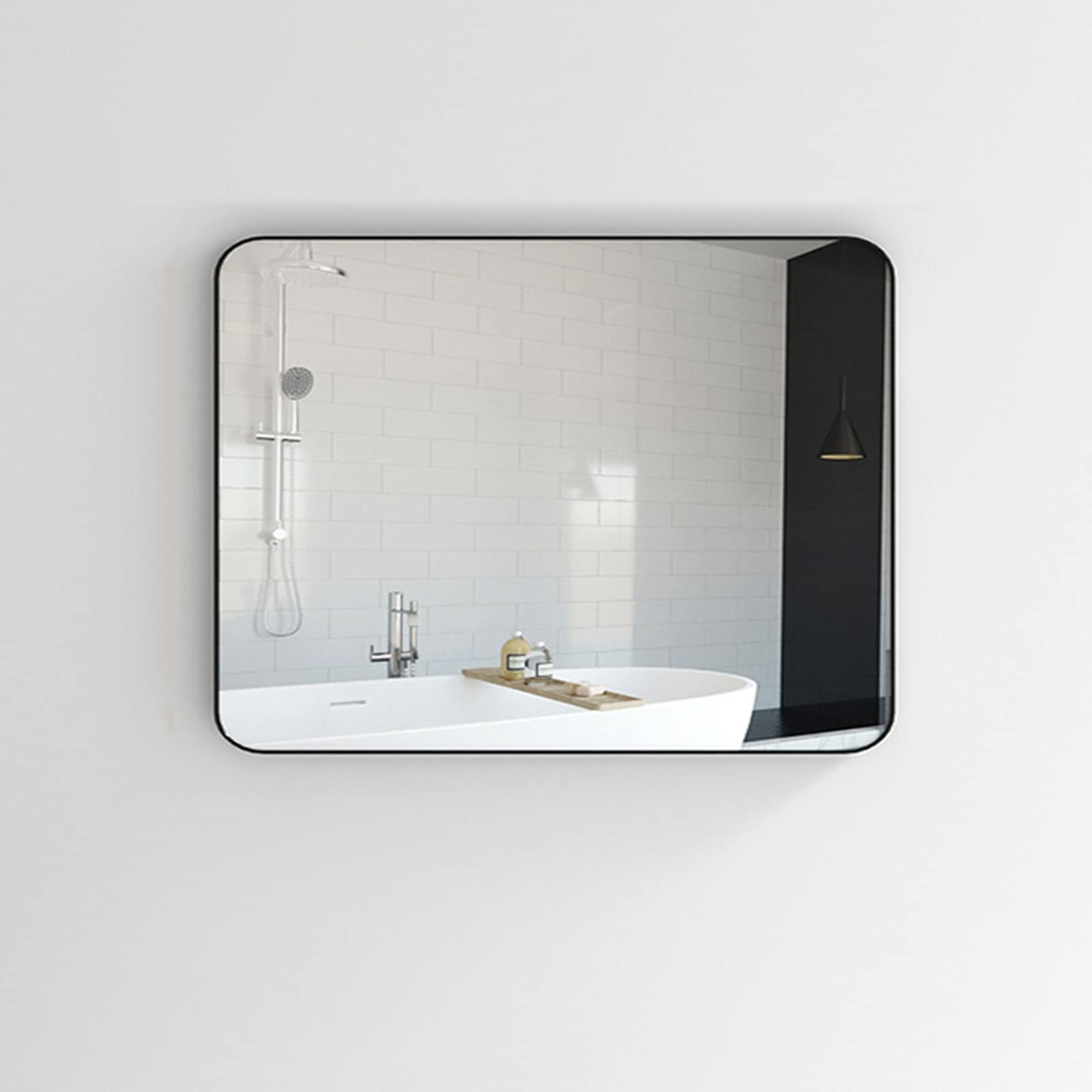 Specchi da bagno, spogliatoi a parete privi di luce, servizi igienici, servizi igienici, pettini a parete e specchietti di cortesia (installazione senza perforazione)
