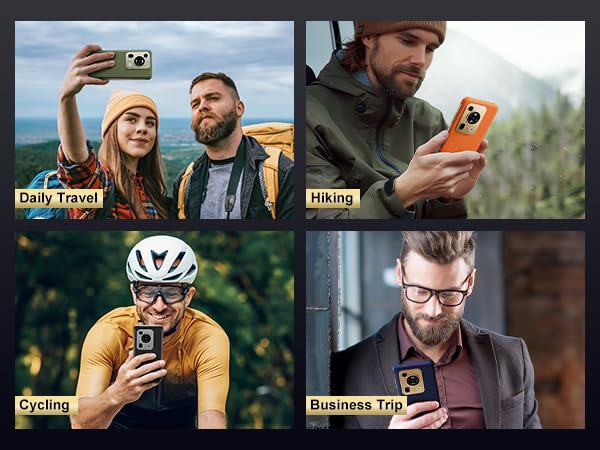 Image of FOSSIBOT F112 Pro 5G Rugged Smartphone, 24GB+256GB /2TB Android 14 Unlocked Phone, 7150mAh Battery Cell Phone, 6.88'' Display, Dual SIM 5G Phone, IP68 / IP69K,NFC,2026 Orange