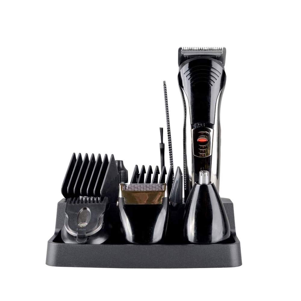 Trimmer per barba da uomo cordless, clipper per capelli elettrici multifunzione, clippers per capelli per uomo kit per taglio di capelli elettrico, grande trimmer on-the-go per barbieri e stili