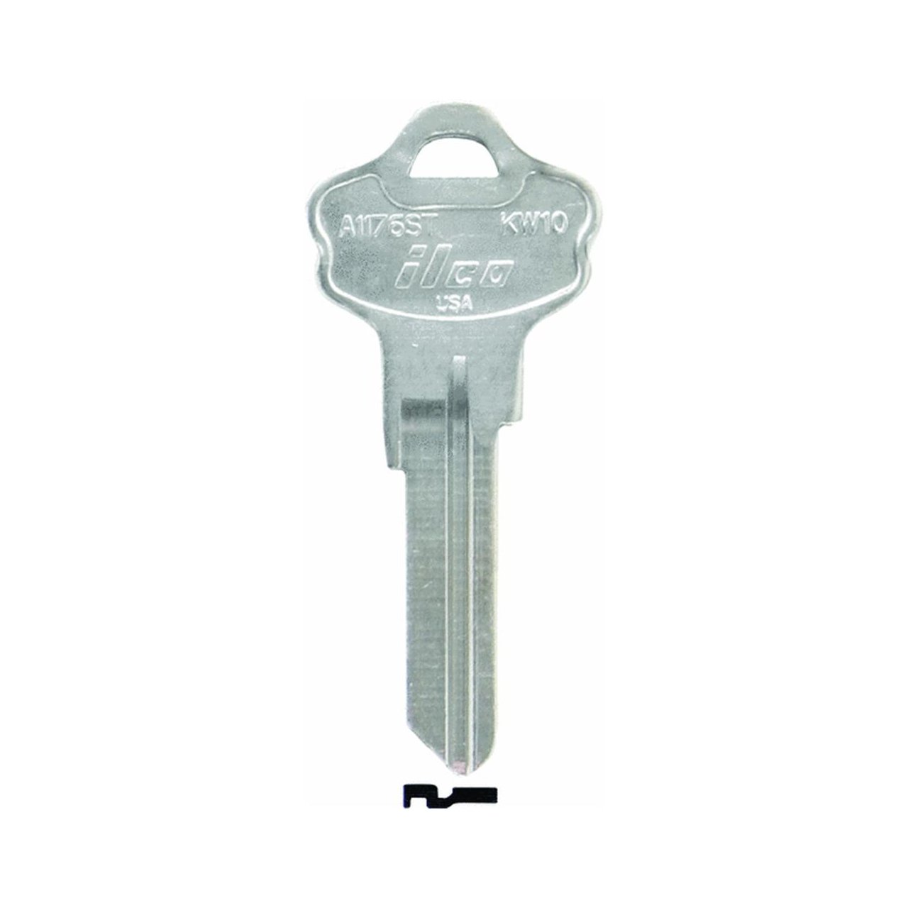 KABA ILCO KW10-A1176ST Key Blank for Kwikset Titan Lockset