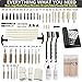 iunio Gun Cleaning Kit, Universal Gun Cleaning, All Caliber, with Mat and Carrying Case, for All Guns, Rifle, Shotgun, Handgun, Pistol, Hunting, Shooting Cleaning kit