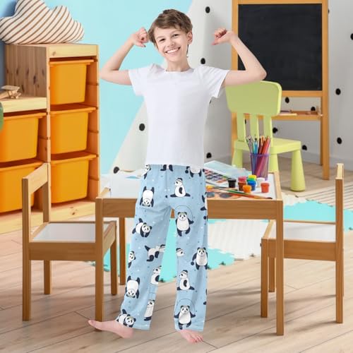 visesunny Boys Pants Different Pose Bear Loose Jogger Pants Soft Elastic Trousers Long Bottoms with Pockets M2