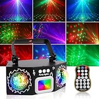 Vicalo Discolicht Partylicht mit Dual Disco Bällen – RGB Sound-aktivierte Partylichter, Effekt Licht für DJ, KTV, Club, Weihnachtsfeier