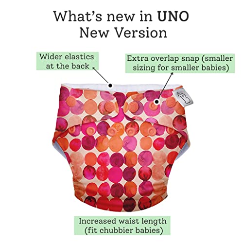Image of SuperBottoms UNO Freesize Cloth Diaper | Cloth diaper for babies 0 to 3 years | Washable & Reusable cloth diaper | Comes with cloth diaper inserts | 1 Organic cotton Soaker (Lil Crush)