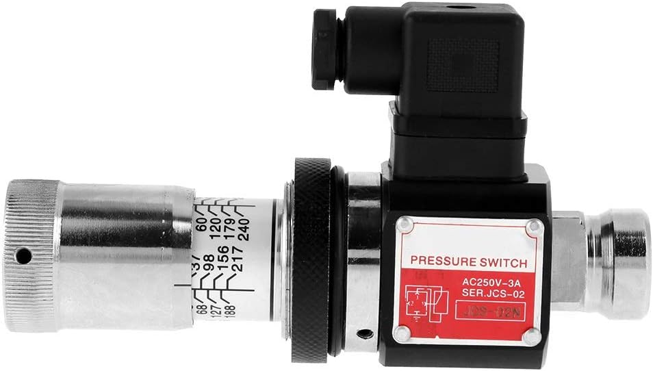 Pressure Relay-JCS-02N Straight Through Tube Hydraulic Pressure Relay Switch Valve 30-210kg/cm²