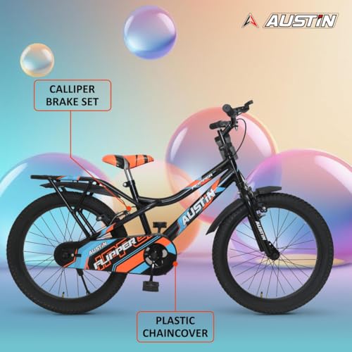 Image of Austin Flipper IBC Rigid Fork for Kids-Single-Speed Design Lightweight for Smooth Rides 20 T (inch) Road Cycle Black Orange