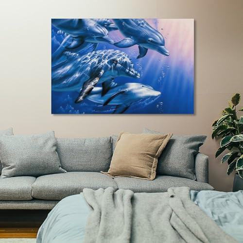 Peinture Dauphin Quest Christian Riese Lassen impression murale art - 7