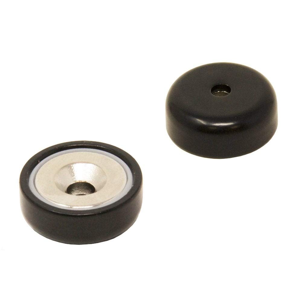 Black A Type Neodymium Pot Magnet for Arts Crafts, Model Making, DIY, Hobbies, Office, and Home - 25mm dia