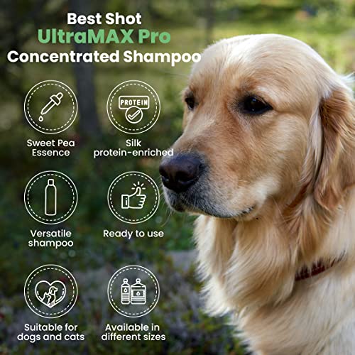 Best Shot UltraMAX Pro 4-in-1 Shampoo, Versatile Pet Shampoo, Ideal Pet Grooming Supplies, Ready to Use, Sweet Pea Essence, 17 Oz. - Thumbnail 4