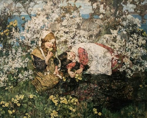 Peinture Poster Edward Atkinson Hornel Toile Artistique Haute Définition 60x90cm