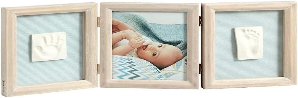 Baby Art My Baby Touch Double Print Frame Stormy