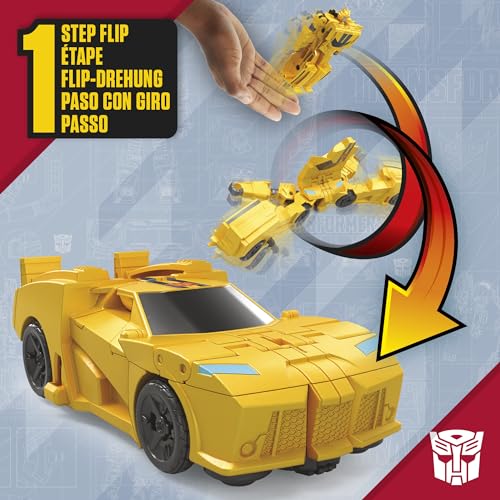 Transformers F6960 1-Step Flip Heroes 3-Pack, 4-Inch Wheeljack, Bumblebee, And Optimus Prime Action Figures thumb #2