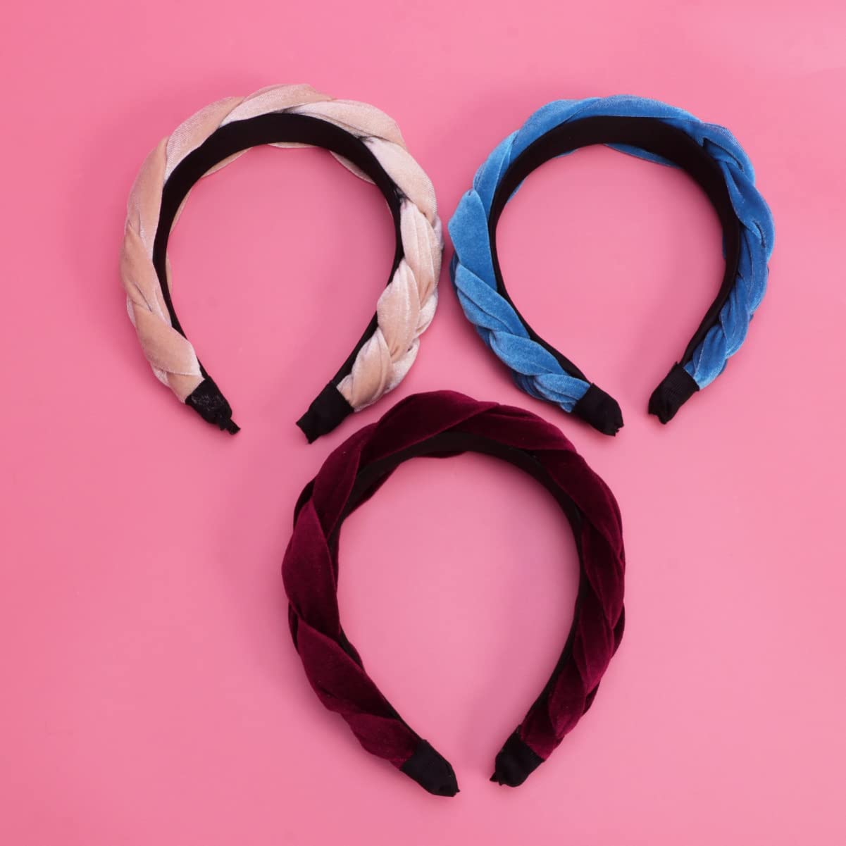 2 Set Di Accessori Per Retrò Con Turbante in Pelle Scamosciata Con Per Donne E Ragazze Eleganti Accessori Per 3 Pezzi*2