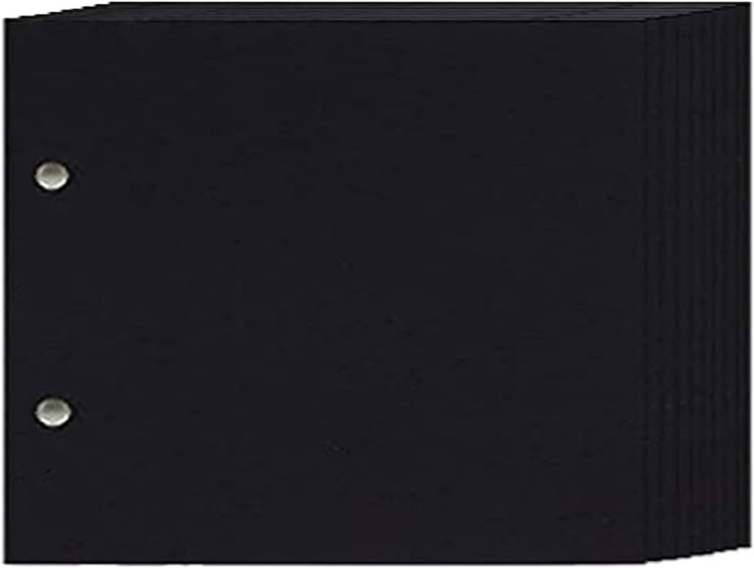 Pindia 10 Refillable Black Pages For Scrapbook Photo Album - 10 Pages,Black