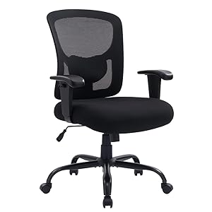 Vivol Silla de oficina ergonómica robusta, XXL, hasta 150 kg, ajustable y extra fuerte para personas pesadas