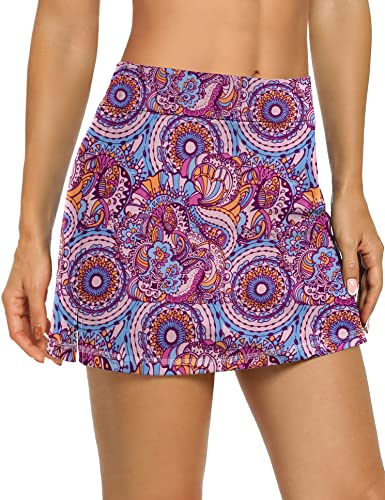 Image of LouKeith Tennis Skirts for Women Golf Athletic Activewear Skorts Mini Summer Workout Running Shorts with Pockets