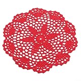 Photo Gallery babominimer set di 10 centrini rotondi in pizzo fatto a mano all uncinetto, diametro 20 cm, tovagliette in tessuto misto per feste di natale e tavolo da pranzo (rosso) Photo Gallery babominimer set di 10 centrini rotondi in pizzo fatto a mano all uncinetto, diametro 20 cm, tovagliette in tessuto misto per feste di natale e tavolo da pranzo (rosso)