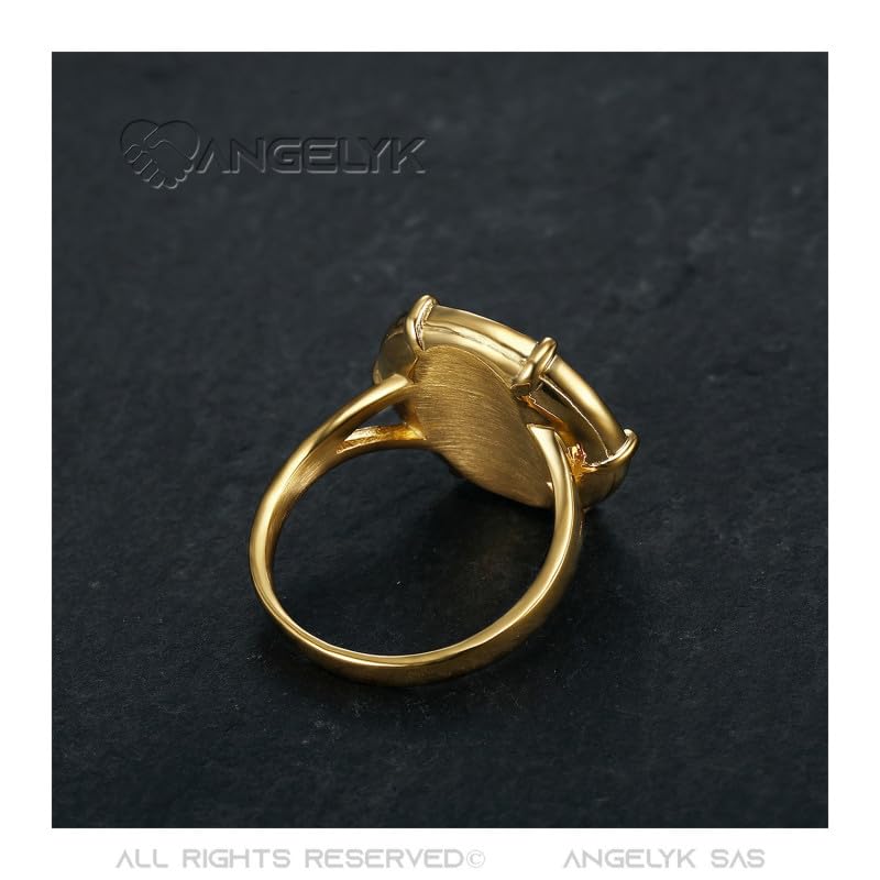 BOBIJOO Jewelry - Bague Chevalière Homme Femme Napoléon III Sertie Griffée Pièce 20 Francs Or Louis Acier 316L Plaqué