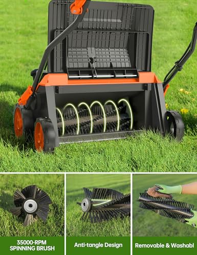 Aspiron Lawn Sweeper Compact Storage