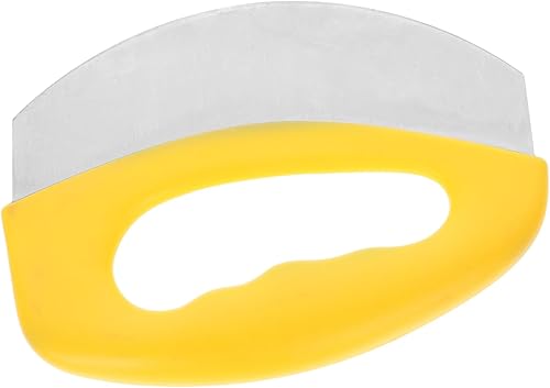 Miniatura 10 de Hemoton 2 herramientas para parrilla de masa de pizza, 2 piezas, raspador de masa de acero inoxidable, cortador de masa de pasteles, raspadores para