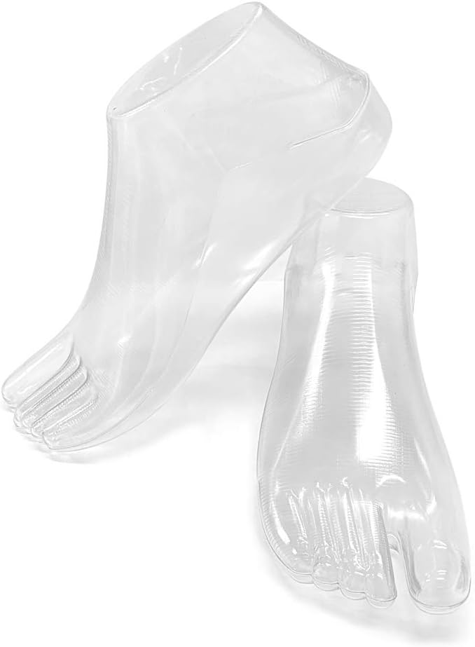 Acrylic Clear Sandal Shoe Store Display Stand Shoe Supports
