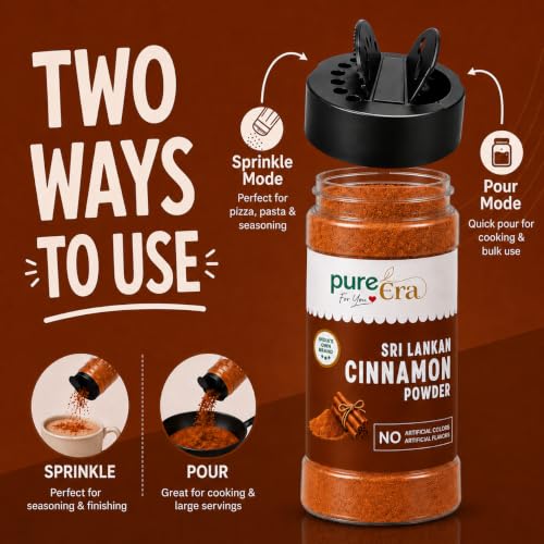 Image of Pure Era Ceylon Cinnamon Powder Organic (Dalchini) 50G | 100% Natural, No Additives, No Preservatives | Indian Spice Aroma & Flavour | for Tea, Baking & Cooking