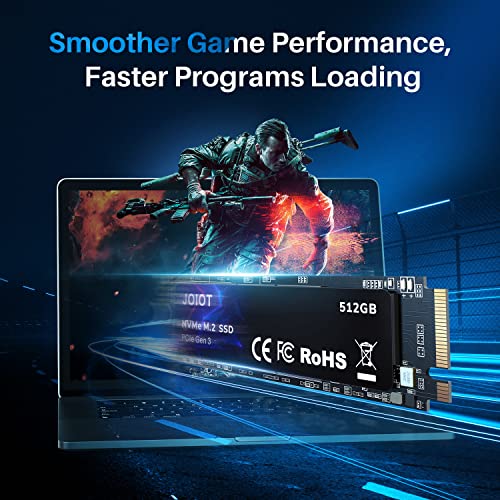 JOIOT 512GB SSD NVMe M.2 Internal Solid State Drive,Up to 3500MB/s, w/V-NAND Technology, Storage and Memory Expansion for Gaming, Max Speed,Black - image 6