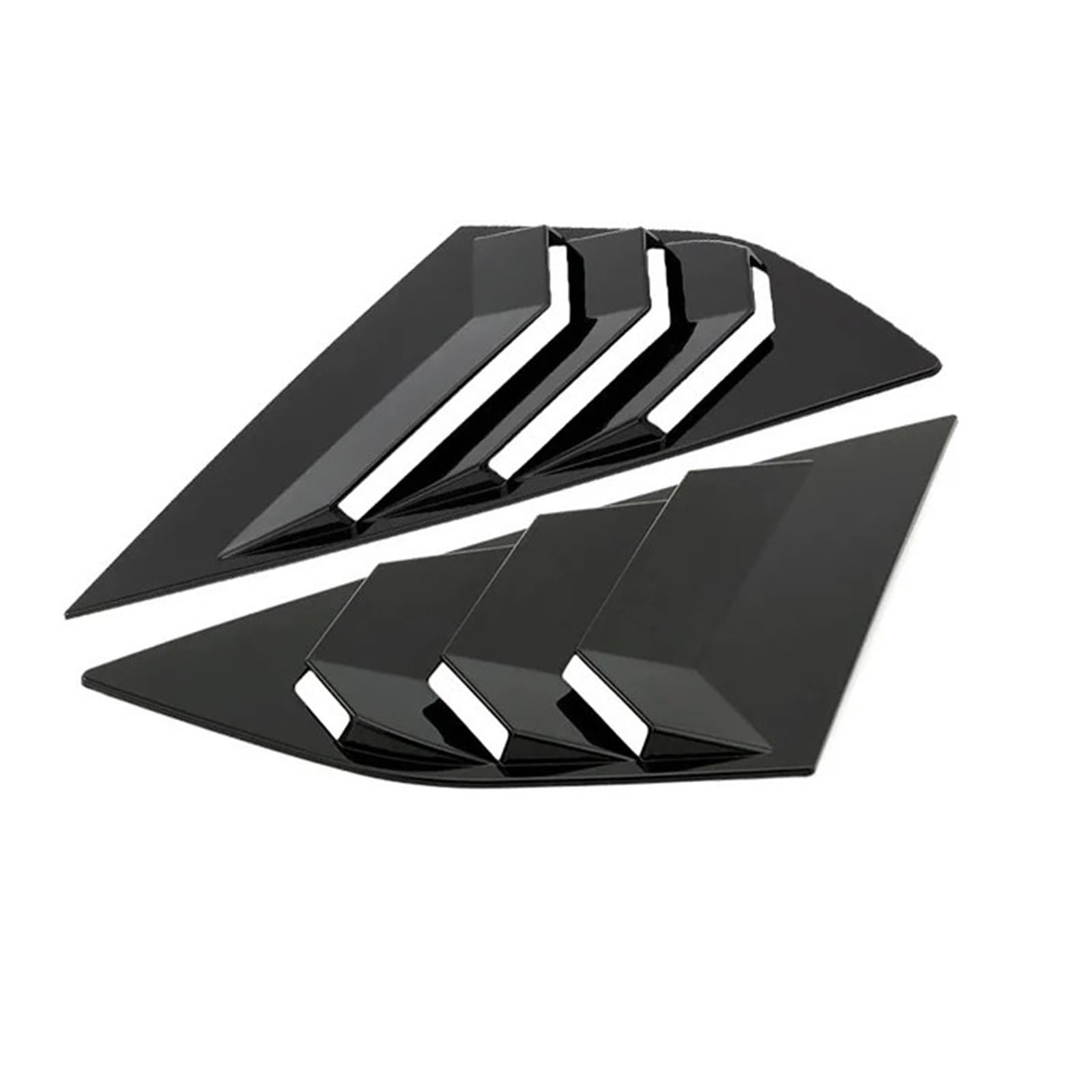 Spoiler Migawki Tylnej Szyby 2x Pasuje do Forda Focus ST RS MK3 Hatchback 2012-2018 Włókno węglowe Żaluzje na tylną szybę Boczne żaluzje wylotowe Osłona żaluzji tylnej szyby