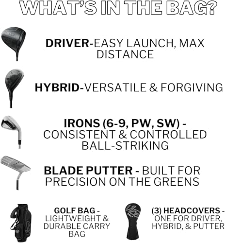 Vice Golf Women's Boost Complete Club Set & Bag – Right Hand