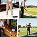 Retractable Golf Swing Trainer, Golf Grip Trainer for Right-Handed Golfers, Grip Correction & Swing Click Feedback Training Aid for Pre-Round Warm-Up Hitting & Chipping Practice Indoor & Outdoor Use