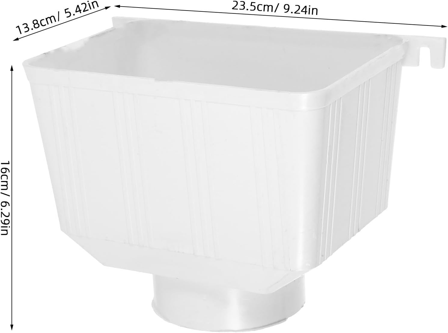 2pcs PVC Downspout Rainwater Collector Adapter for Industrial Roofing