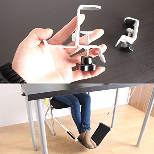 Abree Fuß Hängematte Verstellbar Praktische Fußhängematte Schreibtisch Fußstütze Mit Kopfhörerhaken Zur Entspannung im Büro