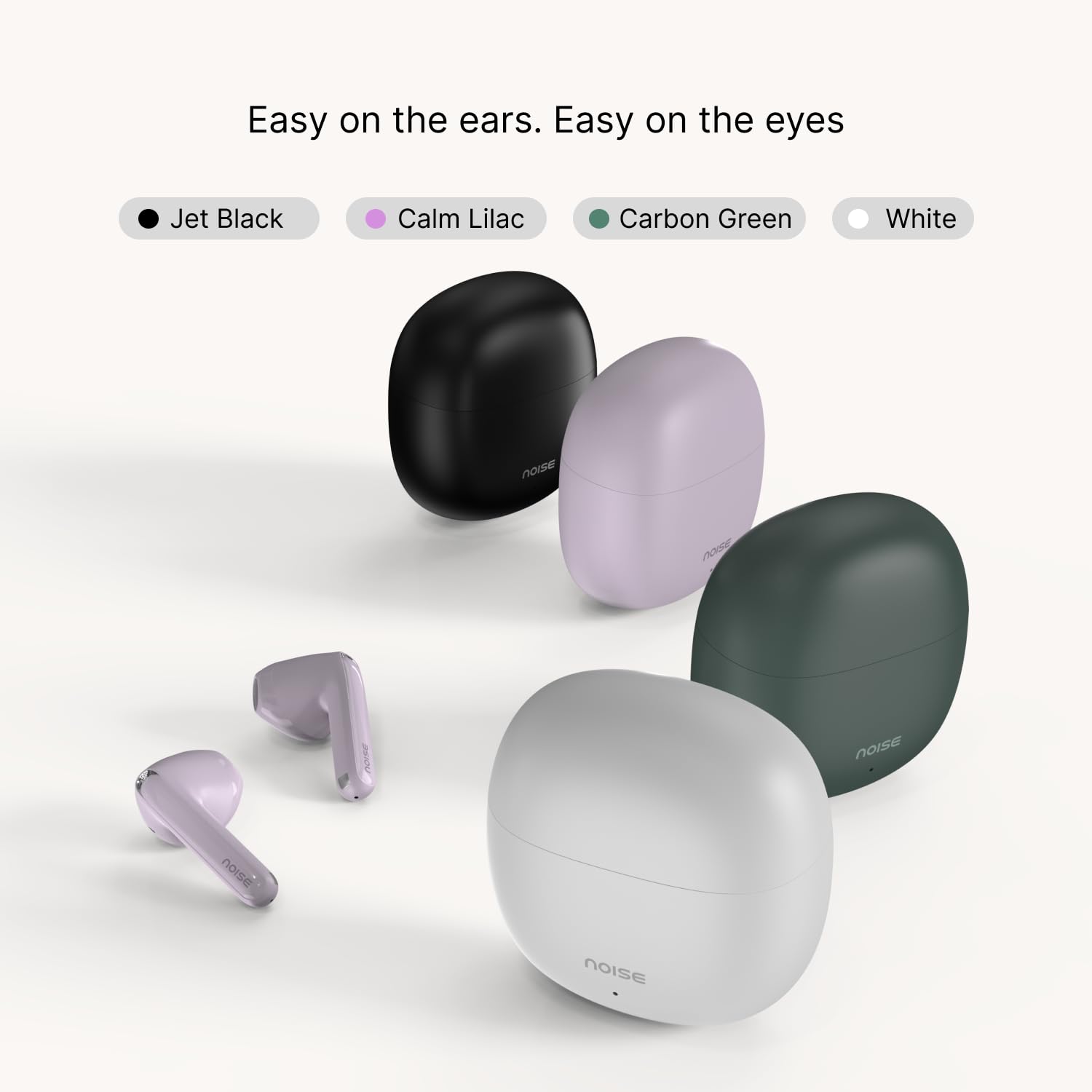 Noise Buds Mini Truly Wireless Earbuds (2026) | Half in-Ear Design | 40H Playtime | Quad Mic ENC for Clear Calls | 13mm Driver | Low Latency Gaming Mode | BT v5.3 | IPX4 Sweat Resistant - Snow White — Amazon image 9