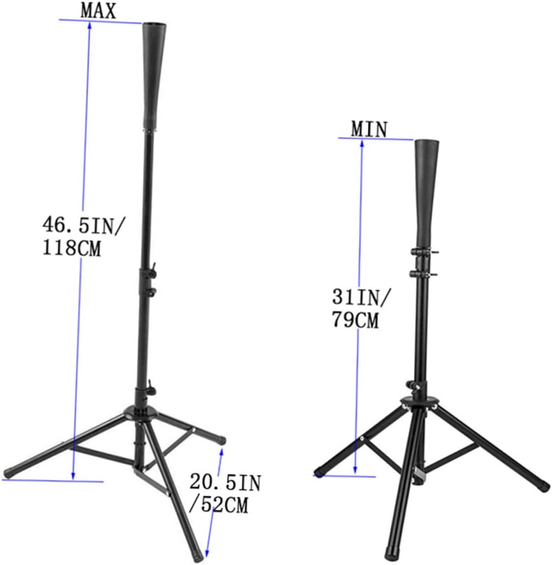 balacoo Baseball Holder Training Tee Portable Practicing Rack for Outdoor Indoor Enhance Batting Skills Sturdy Material