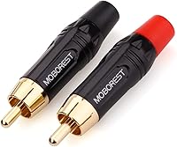 Vista 13 de Moborest - Adaptador de conectores RCA de audio/phono, chapado en oro