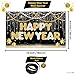 KatchOn, Huge New Years Decorations 2026 Set - Pack of 44 | Gold and Black Happy New Year Banner, 2026 Balloon Numbers | New Years Balloons for NYE Decorations, New Years Eve Party Supplies 2026
