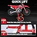 CXRCY Dirt Bike Lift,Adjustable Height Motorcycle Stand Lift with 450Lbs Capacity,Quick Lift for Dirt Pit Bike Repair&Maintainance