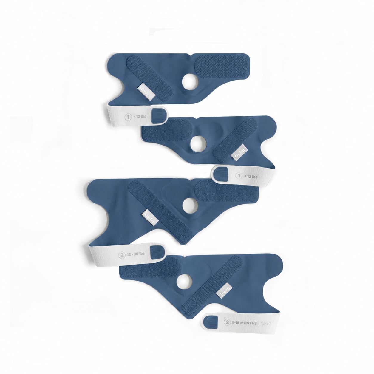 Owlet Ersatzsocke für Owlet Dream Sock, Bedtime Blue | Weiche & atmungsaktive Babysocke – Waschbar – Ideal zum hygienischen Wechsel – Ohne Sensor