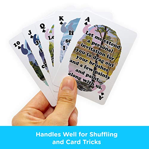 Baraja de Cartas Bob Ross Tamaño Poker miniatura 4