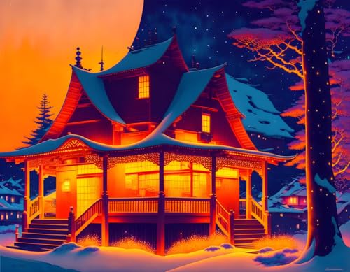 Poster sur toile SERENDIPITP 58x90 cm decoration murale nuit eclatante