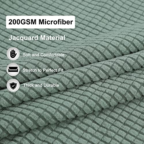 PiccoCasa Stretch Sofa Slipcover, 1-Piece Couch Seat Cover for Sofa Living Room, Spandex Jacquard Checks Sofa Covers - Image 3
