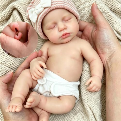 Zero Pam 30CM Muñeca de Bebé de Silicona Completa, Bebé de Silicona como un bebé Real, Lavables Bebes Muñecas para Niñas