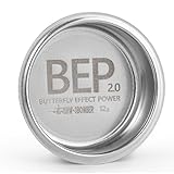 MHW-3BOMBER 51mm Espresso Filter Basket, 12g Double-layer Stainless Steel High Precision Extraction Portafilter Basket Filter Fits Most 51mm Portafilter/Tamper, Ridged, FB5619-OS